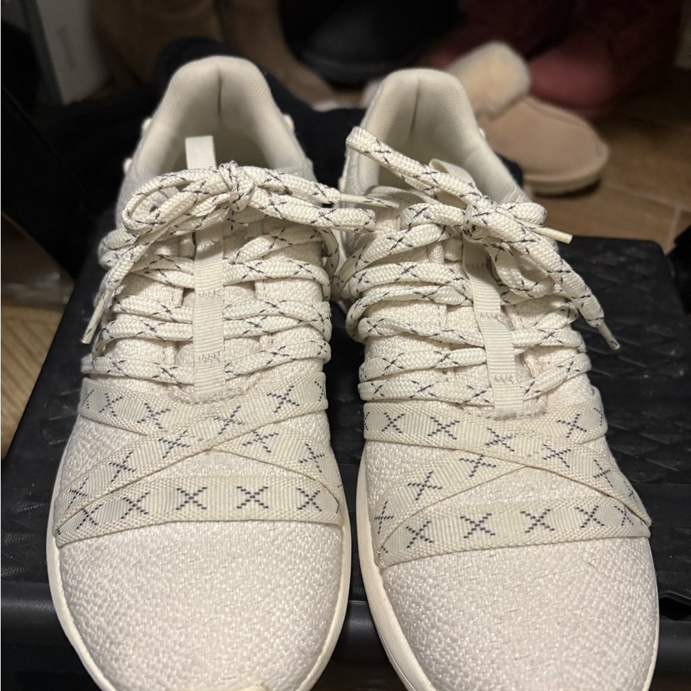 Puma Cream Athletic Shoes